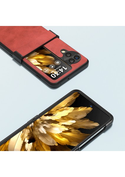 Oppo Find N3 Flip 5g Pu Deri Menteşe Koruma Kapağı (Yurt Dışından)