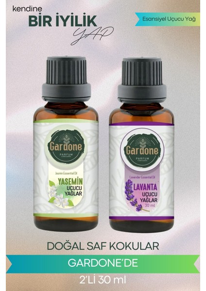 Yasemin + Lavanta (Oda Kokusu Aroma Terapi Buhurdanlık/difüzör Yağı) Set 2 Adet x 30 ml