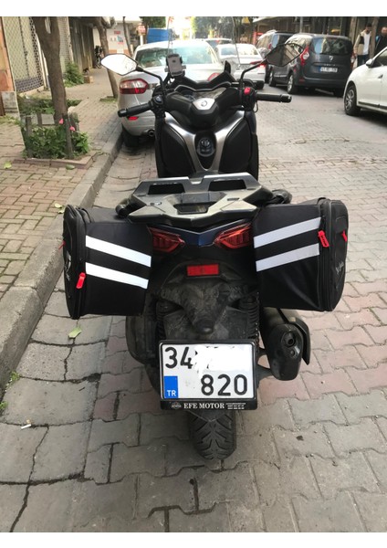 Suya Dayanıklı Körüklü 2'li Takım Motosiklet Yan Çanta Seti