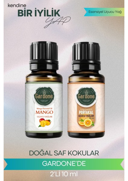 Mango + Portakal (Oda Kokusu Aroma Terapi Buhurdanlık/difüzör Yağı) Set 2 Adet x 10 ml