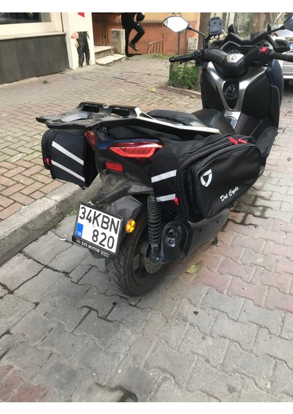 Suya Dayanıklı Körüklü 2'li Takım Motosiklet Yan Çanta Seti