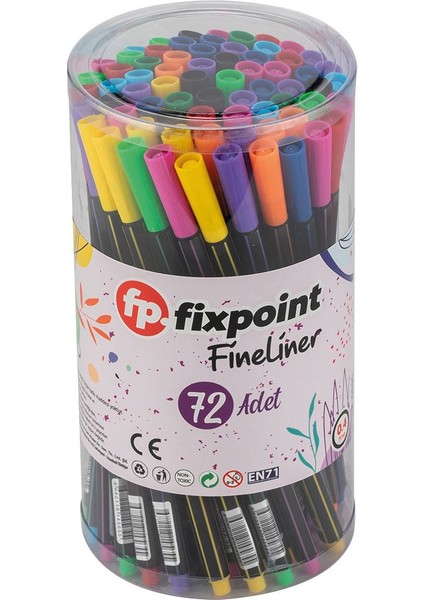 Fineliner Kalem Kavanoz Fixpoint P 5655 72'li Kavanoz