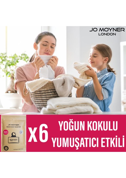 Jo Moyner Granül Çamaşır Parfümü Boncuk Çamaşır Yumuşatıcısı Konsantre Japon Kiraz Çiçeği 6 Paket