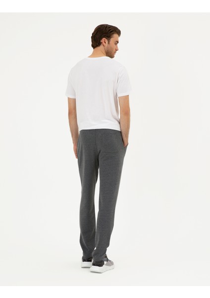 Erkek Antrasit Melanj Slim Fit Eşofman Altı 50295680-VR081