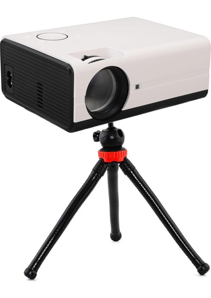 Wifi ve Bluetooth Özellikli Mini Projektör, Dış Mekan Ev Sineması Için 4K Taşınabilir Film Projektörü, Hdmı, Usb, Av Bağlantı Noktaları T01 indirimleri