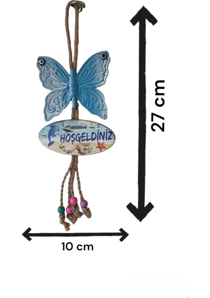 My Pusula Handmade Kelebek Kapı Askısı