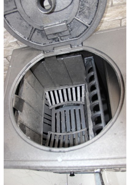 Sanayi Döküm Tuğlalı , Camlı , Füme Renk , Emaye Soba , Örme Desen fiyatları