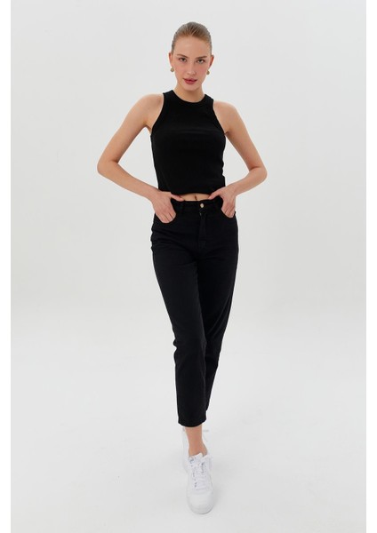 Gabardin Mom Jean Pantolon fiyatları
