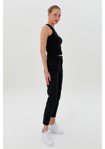 Gabardin Mom Jean Pantolon modelleri