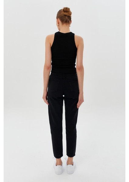 Gabardin Mom Jean Pantolon fırsatları