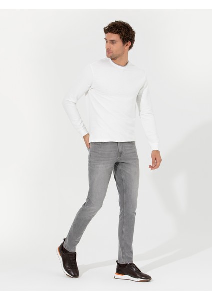 Erkek Beyaz Sweatshirt 50257176-VR013 fırsatları