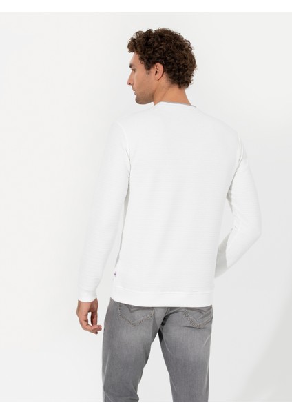 Erkek Beyaz Sweatshirt 50257176-VR013 indirimleri