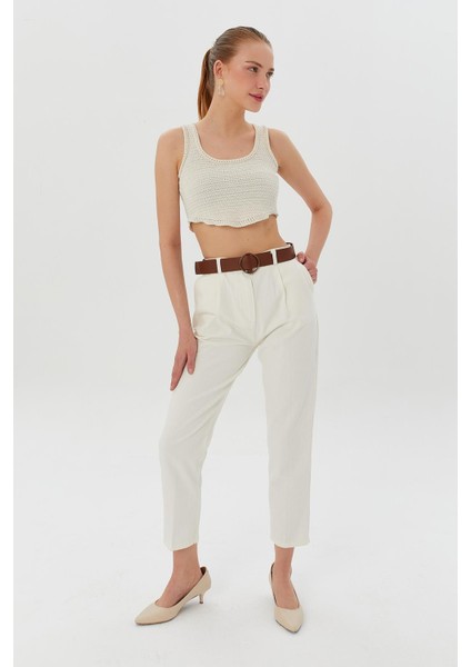 Beli Kemerli Gabardin Pantolon fiyatları