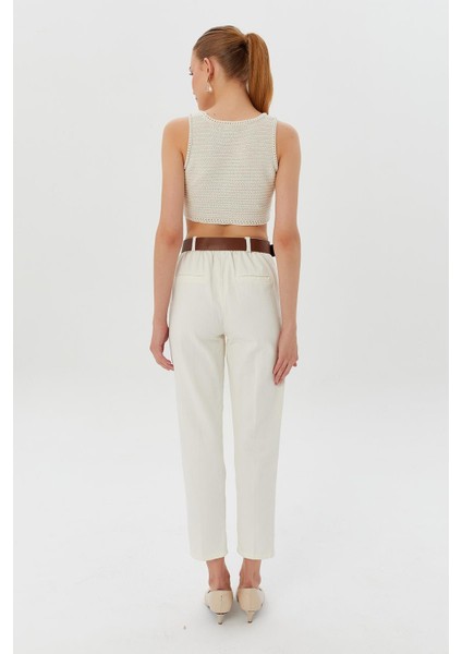 Beli Kemerli Gabardin Pantolon fırsatları