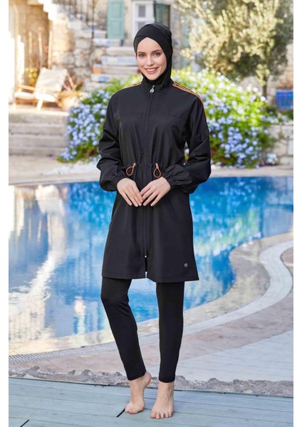 Tam Kapalı Tesettür Mayo Teressa 8267 Siyah