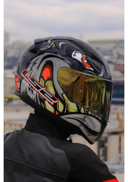 Rapıd 2 Spox Gri-Kırmızı Kask