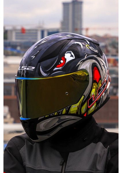 Rapıd 2 Spox Gri-Kırmızı Kask