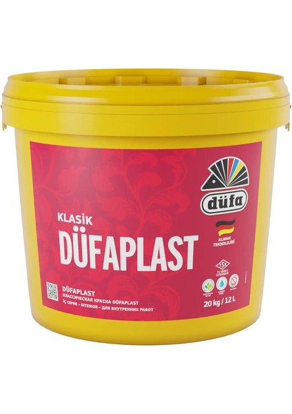 Klasik Düfaplast İç Cephe Duvar Boyası 3939 Köpük Şeker 12 l fiyatları