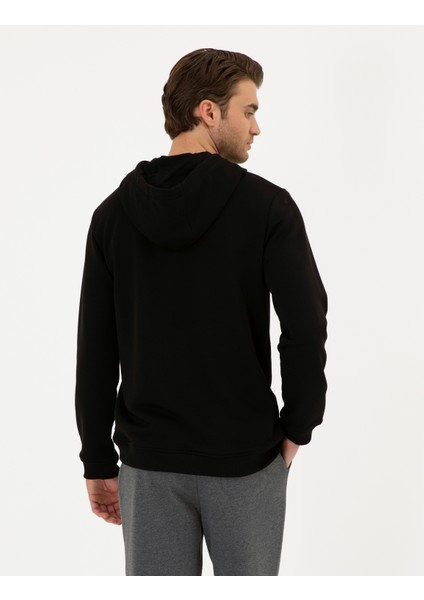 Pierre Cardin Erkek Siyah Regular Fit Sweatshirt 50295772-VR046