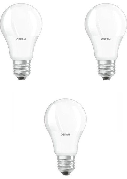 3 Adet Osram 8,5W LED Ampul E27 Duy 6500K - Beyaz Işık