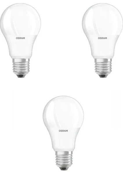 3 Adet Osram 8,5W LED Ampul E27 Duy 6500K - Beyaz Işık