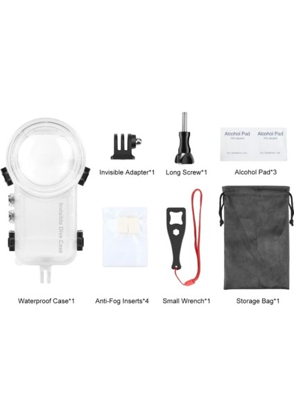 INSTA360 X3 Uyumlu Invisible Dive Case