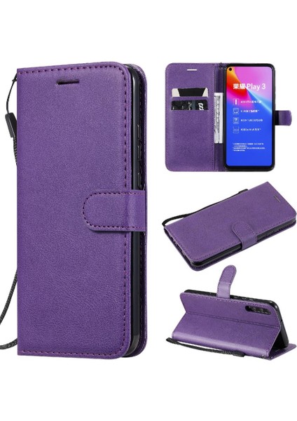Onur Oynamak Için Flip Case 3 Klasik Düz Renk ile Yüksek Kaliteli Deri (Yurt Dışından)