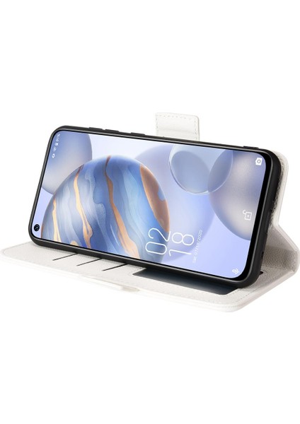 Oukitel C21 Cüzdan Manyetik Yan Toka Pu Deri Kart Yuvaları Için Kılıf (Yurt Dışından)