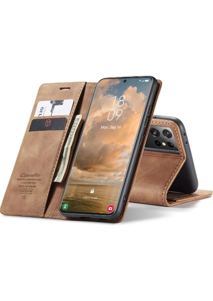 Samsung Galaxy S21 Ultra Kılıf Için Flip Case Kart Yuvası Kickstand Manyetik (Yurt Dışından) indirimleri