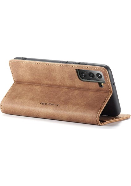 Samsung Galaxy S22 Flip Case Için Folio Kitap Vintage Pu Deri Cüzdan (Yurt Dışından)