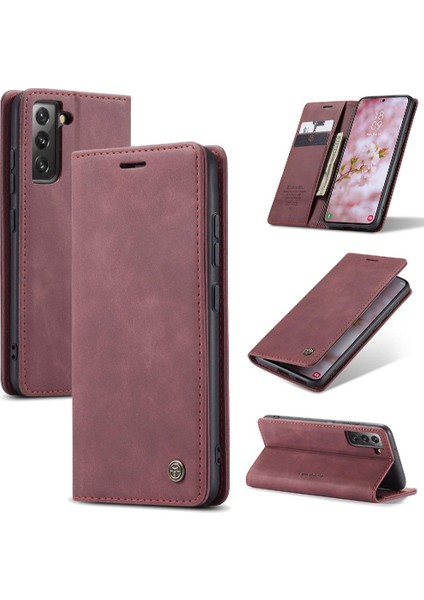 Samsung Galaxy S22 Flip Case Için Folio Kitap Vintage Pu Deri Cüzdan (Yurt Dışından)