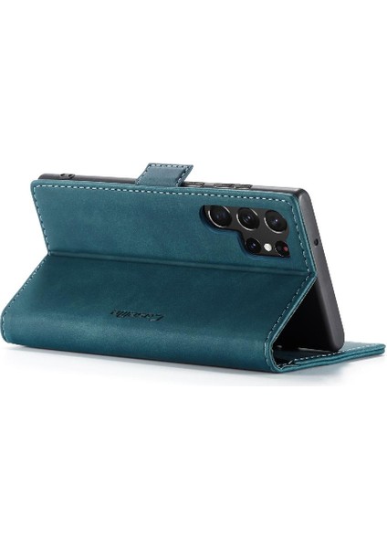 Samsung Galaxy S23 Ultra Kılıf Için Flip Case Kart Yuvası Kickstand Flip Folio (Yurt Dışından) modelleri