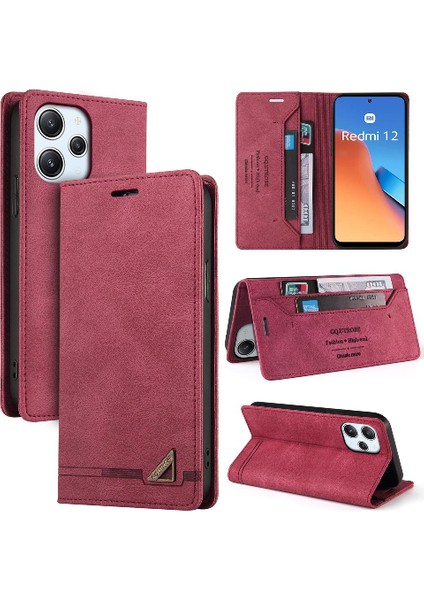 Xiaomi Redmi 12 Premium Deri Premium Deri Iki Kart Yuvaları (Yurt Dışından)