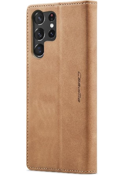 Samsung Galaxy S23 Ultra Kılıf Için Flip Case Kart Yuvası Kickstand Flip Folio (Yurt Dışından) modelleri