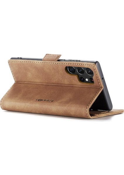 Samsung Galaxy S23 Ultra Kılıf Için Flip Case Kart Yuvası Kickstand Flip Folio (Yurt Dışından) fırsatları