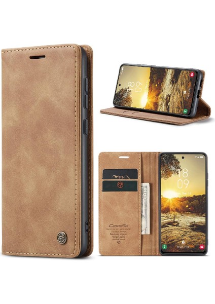 Samsung Galaxy S24 Durumda Kart Yuvası Için Flip Case Kickstand Flip Folio Kitap (Yurt Dışından)