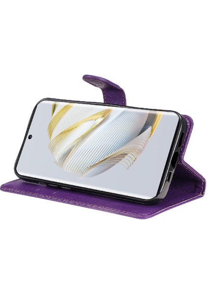 Huawei Nova 10 Için Flip Case Klasik Düz Renk Iş Cüzdan Telefon (Yurt Dışından)