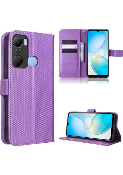 Infinix Sıcak 12 Pro Kickstand Manyetik Cüzdan Kart Tutucu Kapak Için Kılıf (Yurt Dışından)