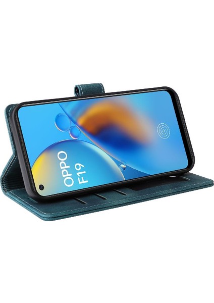 Oppo A74/F19 Flip Kapak Deri Kılıf Için Flip Case Basit Iş Cüzdan (Yurt Dışından) indirimleri
