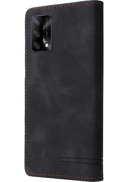 Oppo A74/F19 Flip Kapak Deri Kılıf Için Flip Case Basit Iş Cüzdan (Yurt Dışından) fırsatları