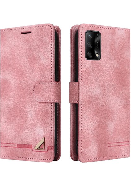 Oppo A74/F19 Flip Kapak Deri Kılıf Için Flip Case Basit Iş Cüzdan (Yurt Dışından)