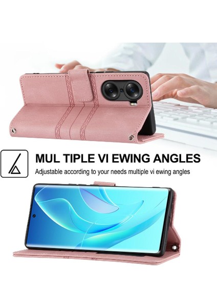 Onur 60 Kickstand Manyetik Kapatma Darbeye Koruyucu Pu Için Flip Case (Yurt Dışından)