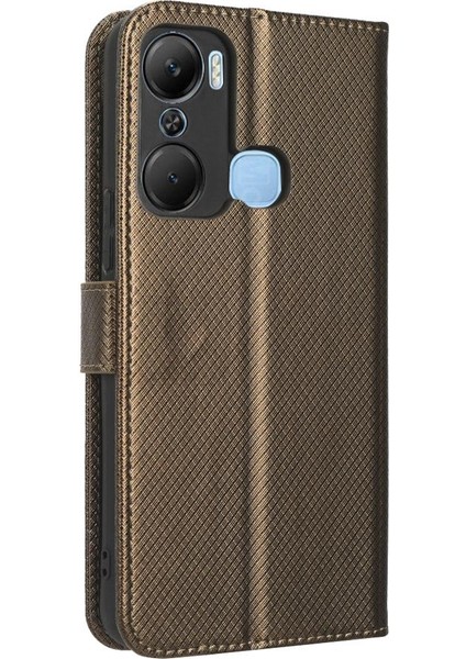 Infinix Sıcak 12 Pro Kickstand Manyetik Cüzdan Kart Tutucu Kapak Için Kılıf (Yurt Dışından)