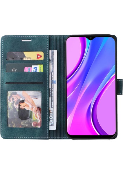 Xiaomi Redmi 9 Cüzdan Için Flip Case Basit Iş Deri Kılıf Flip (Yurt Dışından) fırsatları