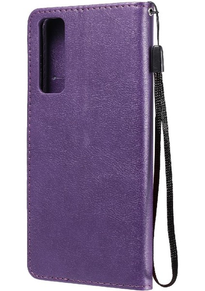 Kart Yuvası ile Huawei P Akıllı 2021 Yüksek Kaliteli Deri Için Flip Case (Yurt Dışından)