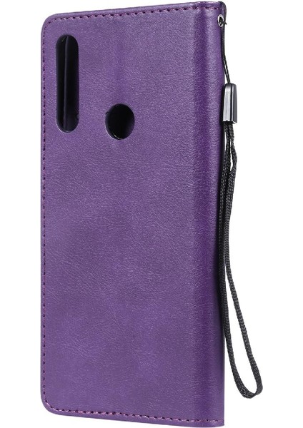 Huawei Y9 Başbakan 2019 Için Flip Case Yüksek Kalite Deri Klasik Katı Kılıf (Yurt Dışından)