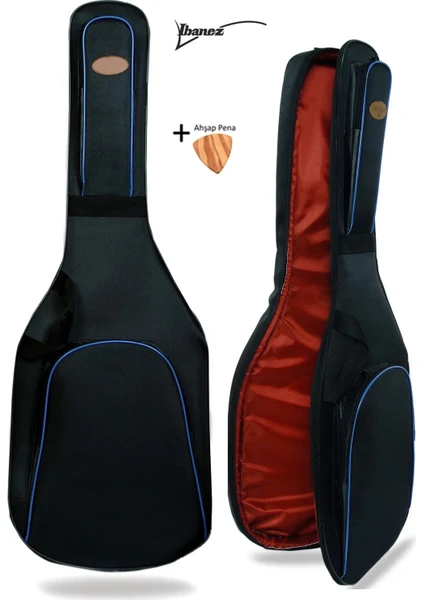 Uyumlu Yüksel Korumalı Profesyonel Gigbag Elektro Gitar Kılıfı + Ahşap Pena