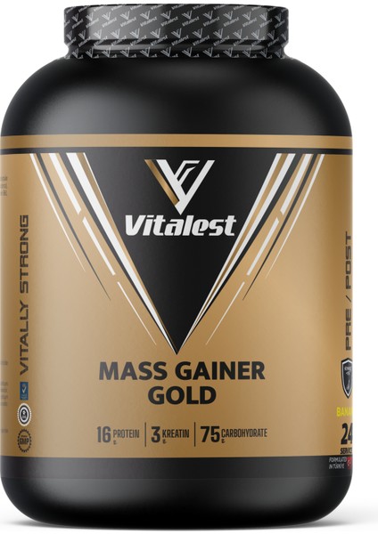 Muz Aromalı Mass Gainer Gold 2400gr.