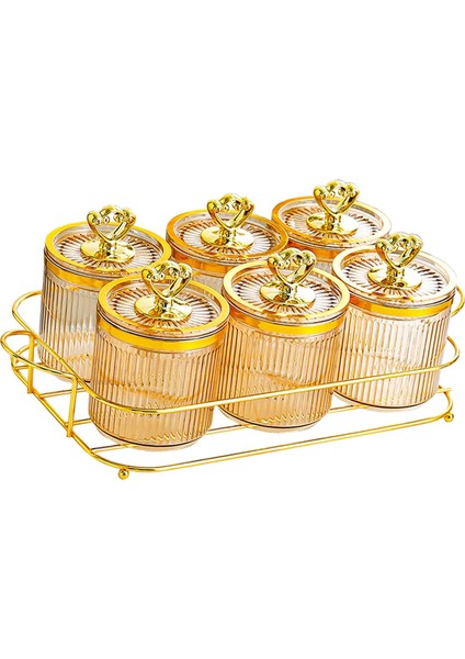 Kuruyemiş Şekerleri Tutuculu Çok Fonksiyonlu Iskandinav Kurutulmuş Meyve Tabağı 6 Kase Amber (Yurt Dışından) fiyatları
