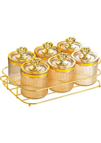 Kuruyemiş Şekerleri Tutuculu Çok Fonksiyonlu Iskandinav Kurutulmuş Meyve Tabağı 6 Kase Amber (Yurt Dışından) modelleri